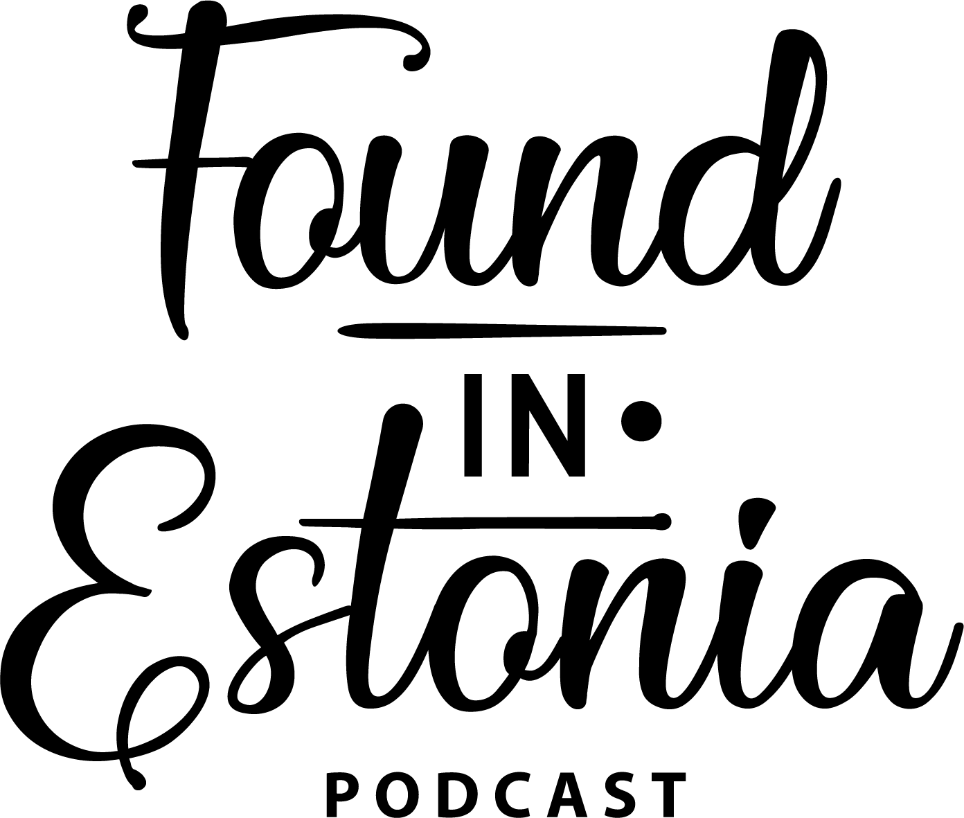 Podcast logo Found in Estonia
