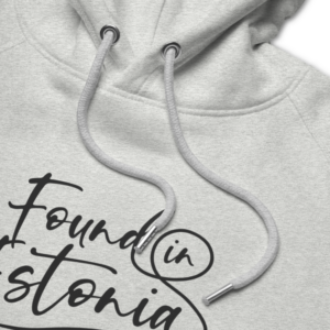 Found in Estonia podcast grey hoodie