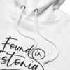 Found in Estonia podcast white hoodie
