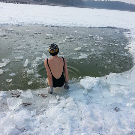 Winter swimming in Estonia