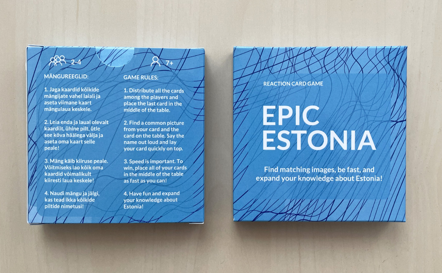 Epic Estonia cardgame back and front